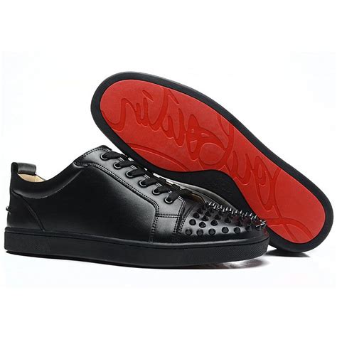 red bottom shoes men black.